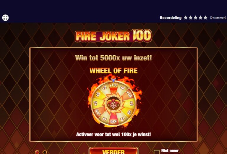 Screenshot 1 van Fire Joker 100